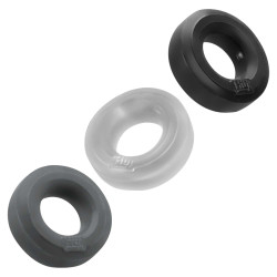 Hünkyjunk by Oxballs Lot de 3 cockrings Huj Dark